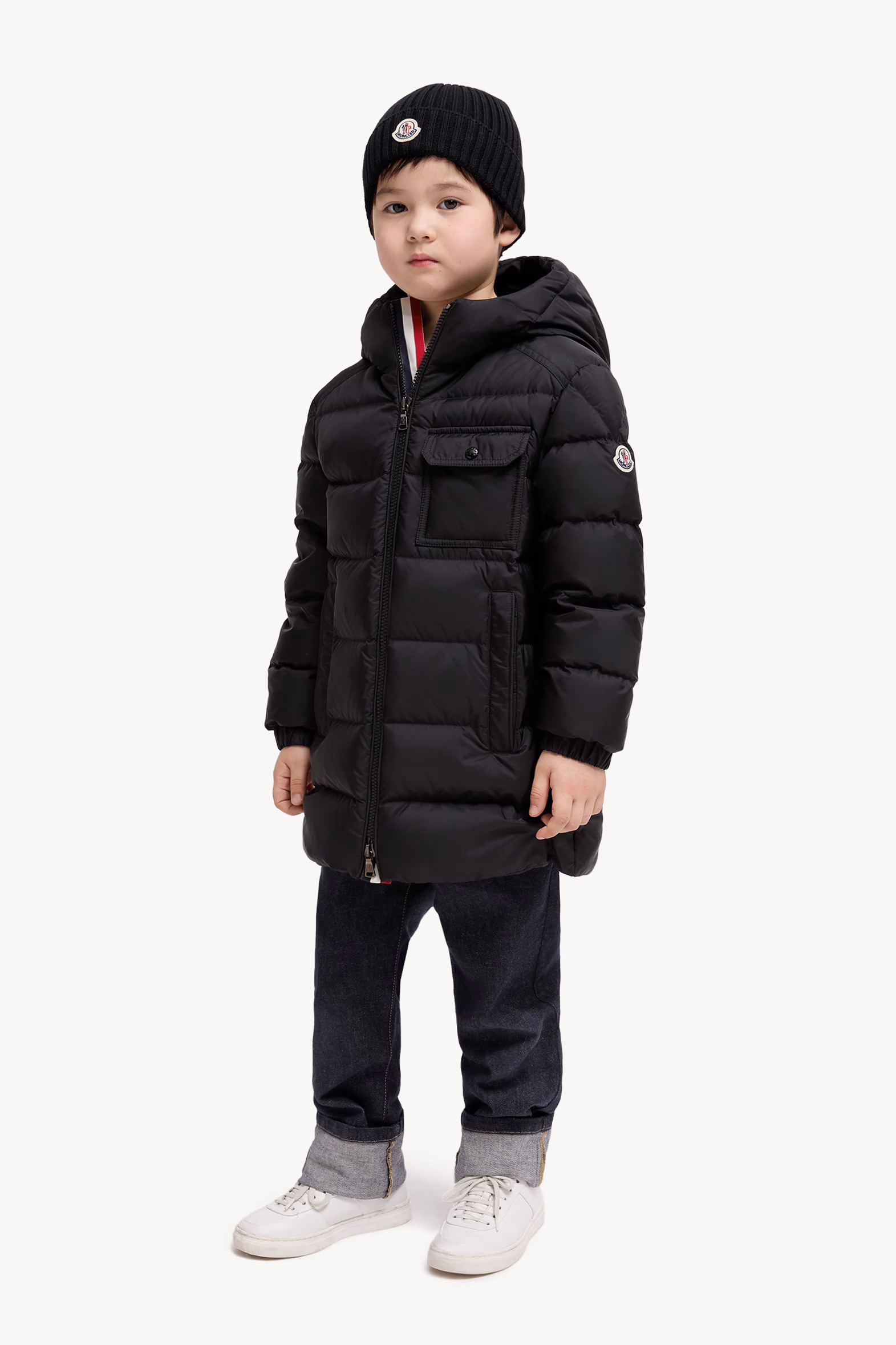 Alani Hooded Down Jacket Boy Black Moncler 2